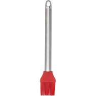 Pincel De Silicone 25,5cm Vermelho Com Cabo Inox Mimo Style